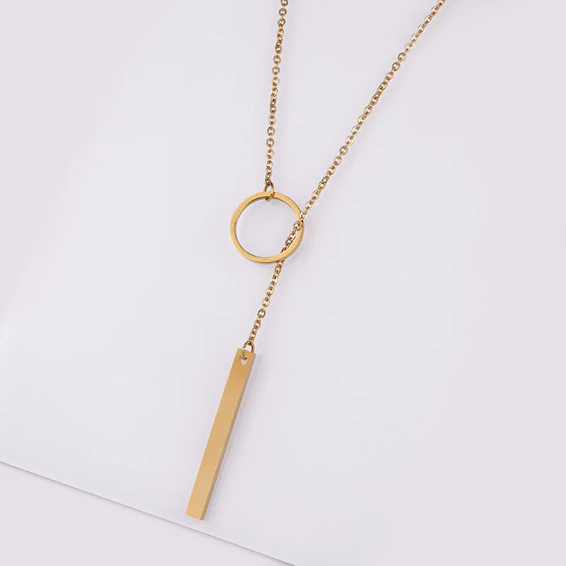 

Hobbyworker Fashion Women Stainless Steel Necklace for Female Party Wholesale N0207
