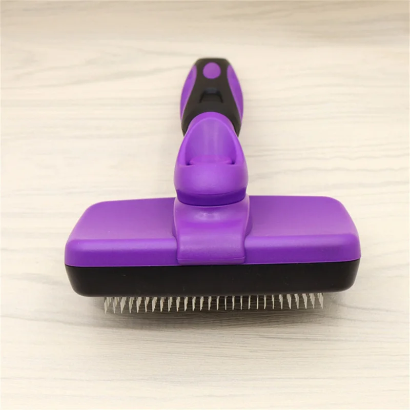 

Pet Self Clean Slicker Brush Great Grooming Tool Hair Removal Tool with Hanging Hole for Dogs and Cats B99