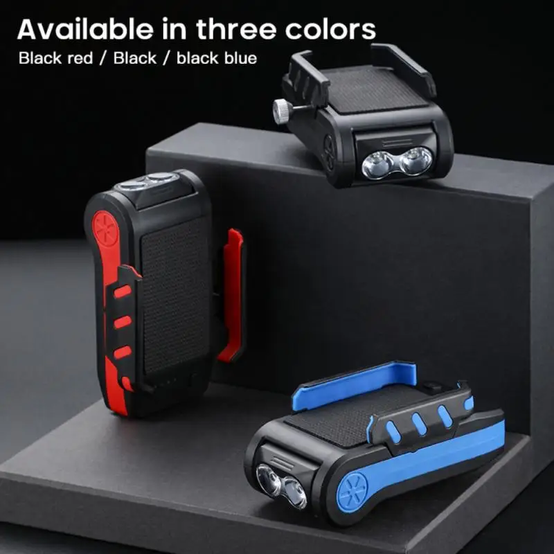 

Portable Battery Horn Headlight Flashlight Riding Equipment USB Charging With Power Bicycle Lights Cycling Sports Entertainment