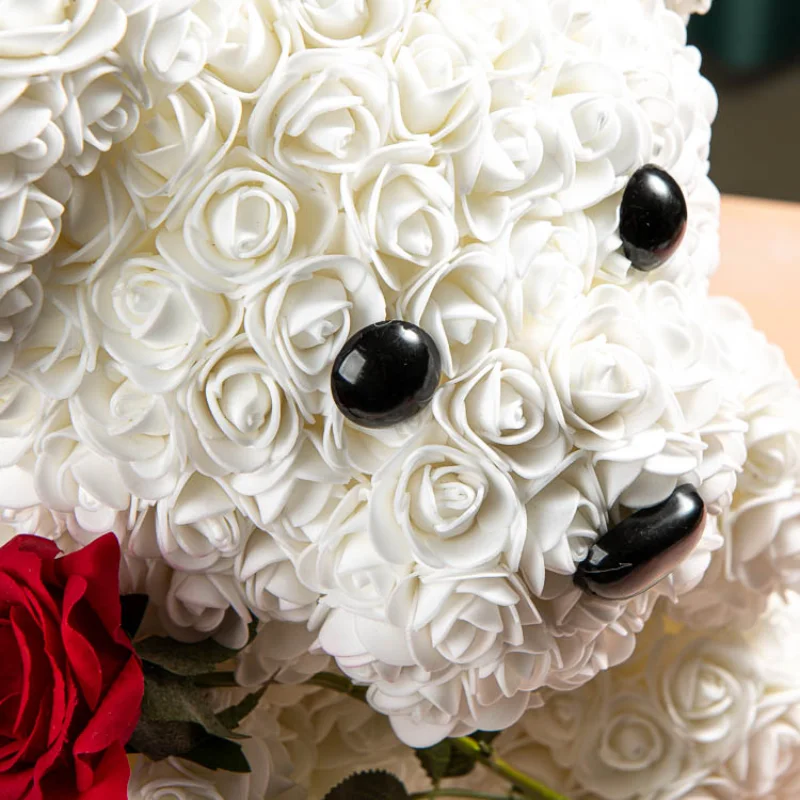 Медведь-роза на День святого Валентина подарок день Святого искусственные цветы