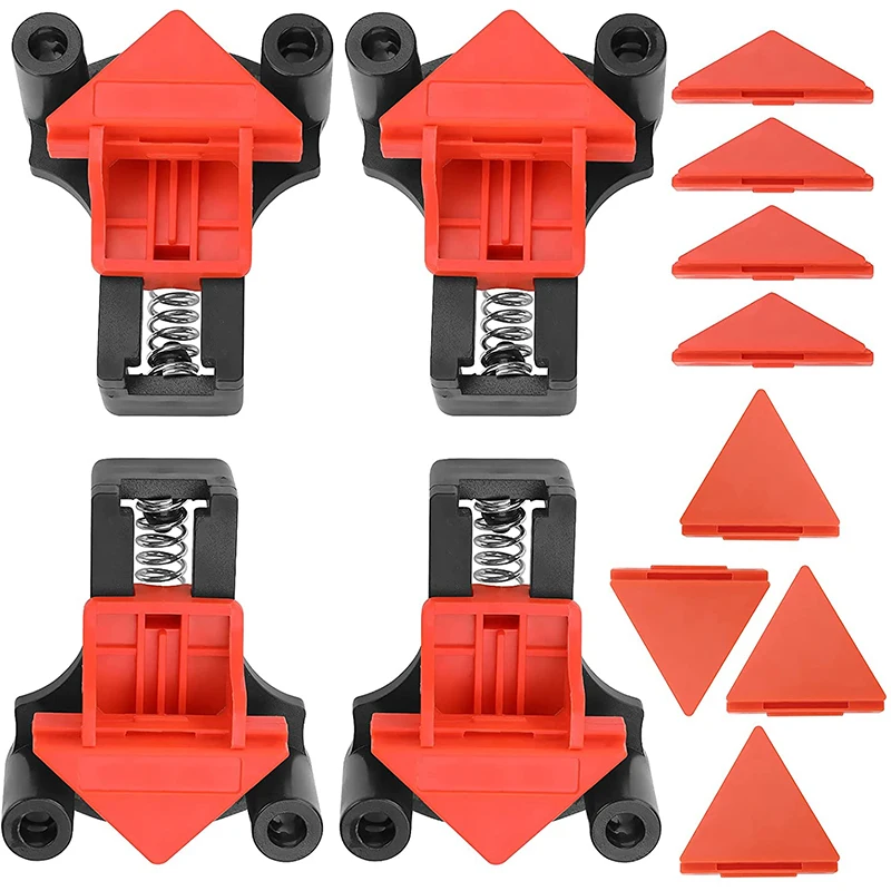 

4 Pcs Right Angle Clamps Set 60/90/120 Degree Adjustable Multifunction Quick Fixture Woodworking Right Angle Fixer