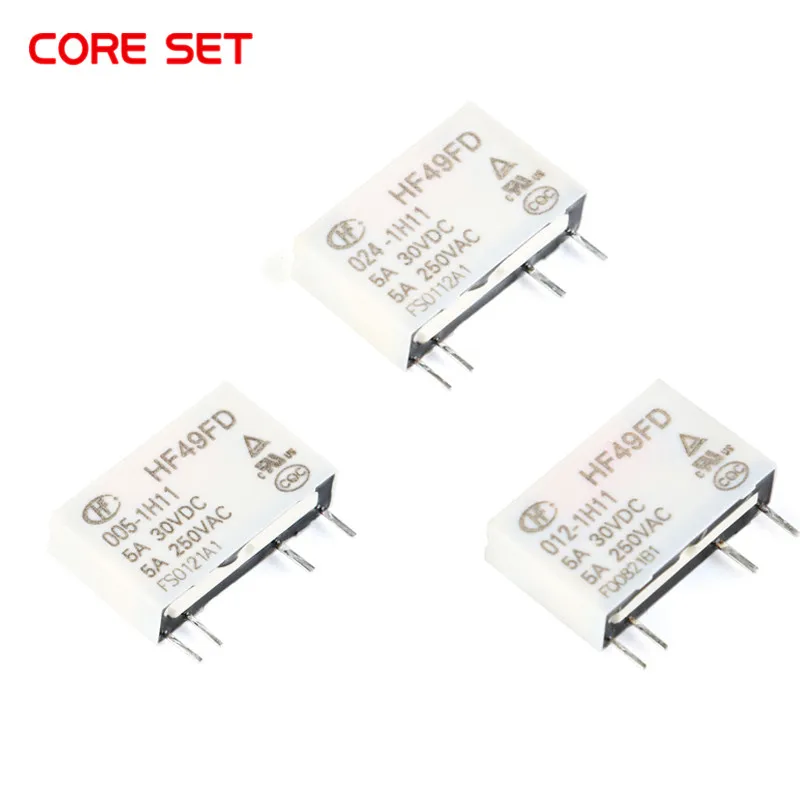 

Горячая Распродажа реле 12V HF49FD-005-1H12 005-1H12 HF49FD DC5V 1H12 4PIN 5A реле 5V Rele 12V 24V