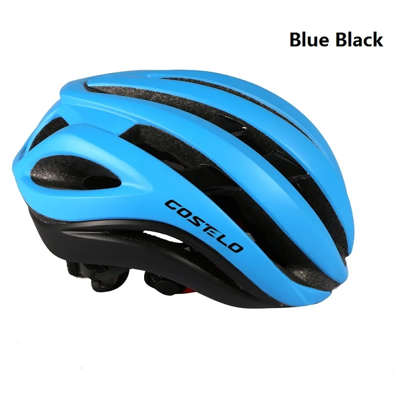 Blue Black Costelo циркуляция воздуха шлем гоночный мотоцикл Аэродинамика Ветер шлем для мужчин Спорт Аэро велосипедный шлем - Цвет: Blue Black