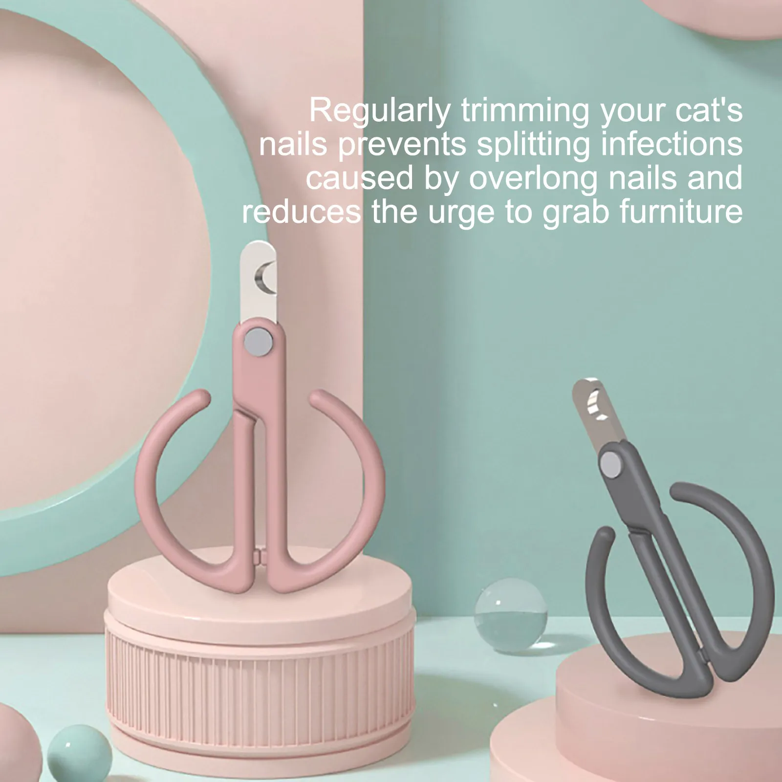 

2021 Pet Nail Clippers Update Version Cat And Claw Nail Clippers for Trimming Cat and Dog Safety Pet Bobo Pet Nail Clippers F