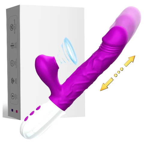 Двойной язык вибрационный фаллоимитатор с телескопическими вращающимися вибраторами для женщин анальный вагинальный клиторальный стимулятор взрослые секс-игрушки