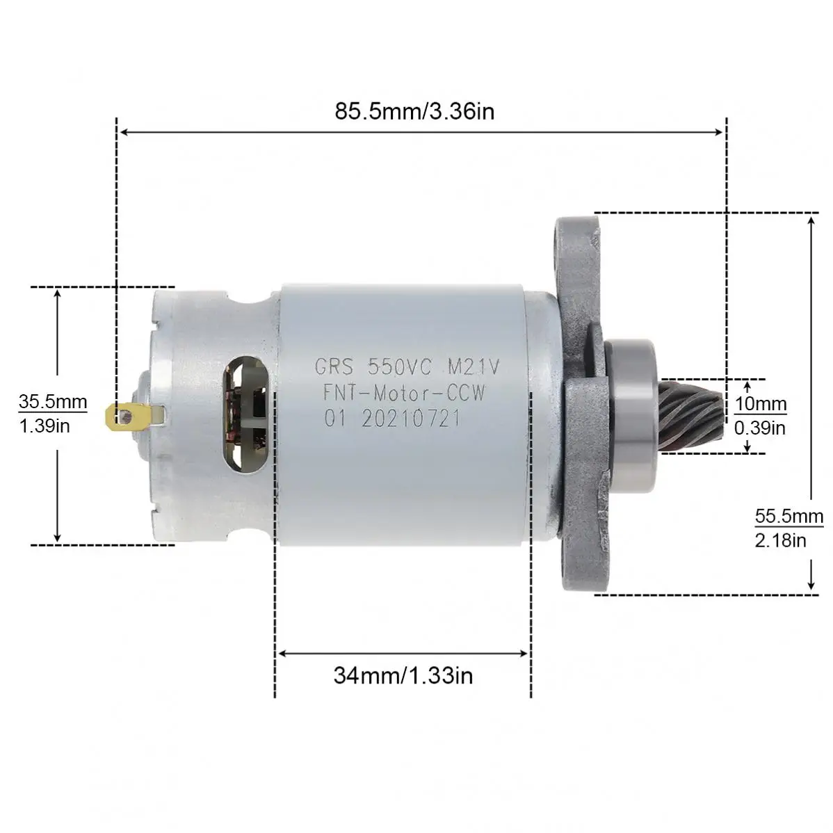 RS550 8 Teeth DC Motor High Power Reciprocating Saw with Conical Gear for Handheld Cutting Lithium Electric | Обустройство дома