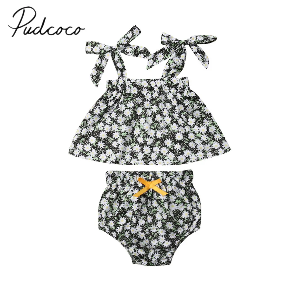 Детская летняя одежда 2019 для маленьких девочек платье без рукавов на бретельках