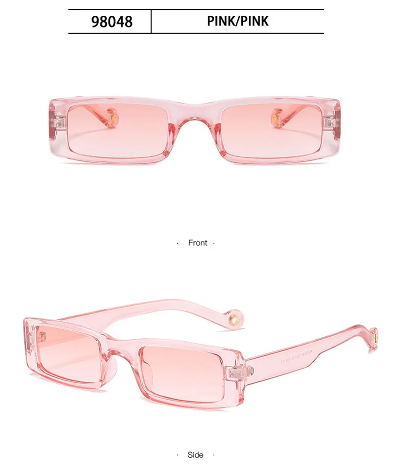 

Trendy Small Rectangle Sunglasses Women 2021 Steampunk 90s Sun Glasses UV400 Gothic Holiday Beach Cat Eye Eyewear