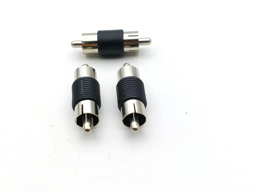 Переходник RCA адаптер штепсельная вилка к вилка|plug connector|plug maleplug rca |