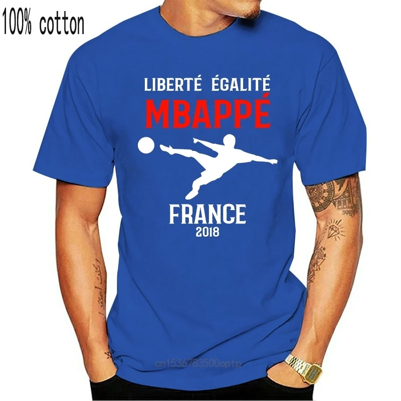 Футболка для игрока во Франции Liberte Egalite Mbappe | Мужская одежда