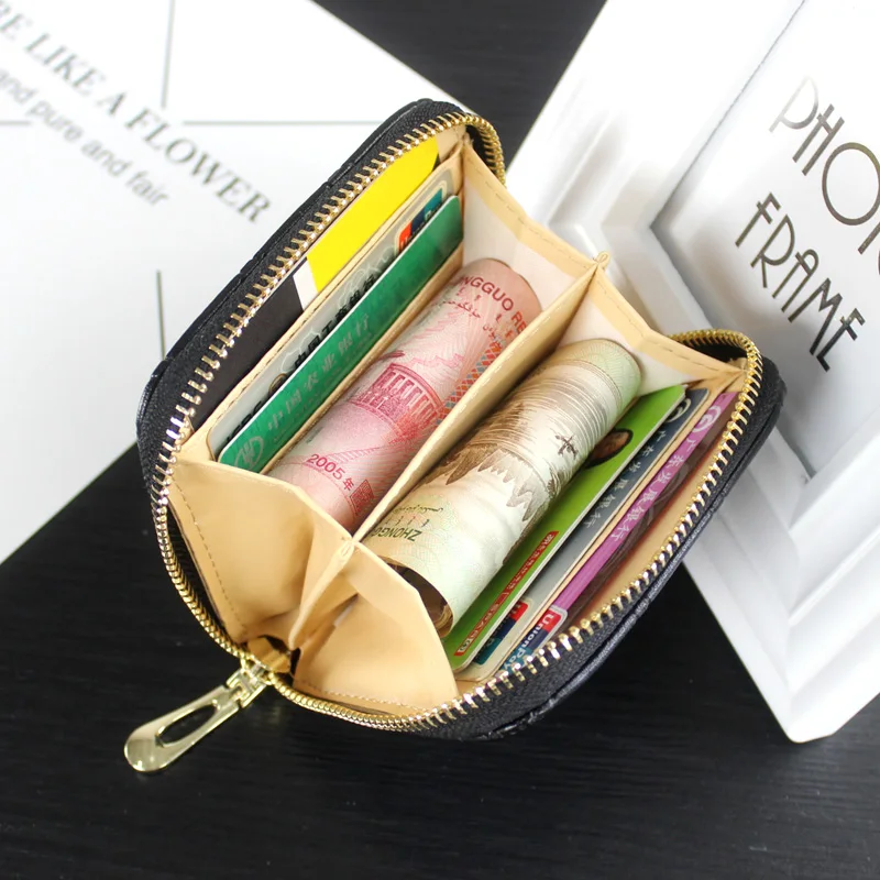 Pu Plaid Zipper Short Women Wallet 2019 Money Bag Designer Purse Female Retro European American Fashion Card Small | Багаж и сумки
