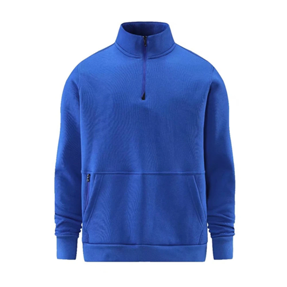 

Youth Adult Plus Velvet Running Jacket Women Men Half Zip Fleece Sweater Outdoor Football Basketball Jogging Fitness Sports Coat