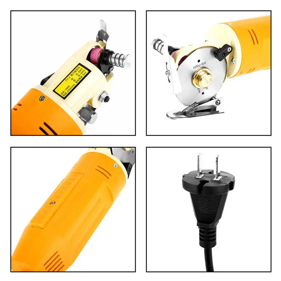 1pc 220V 150W Electric Fabric Cutter Rotatory Blade Scissors Cloth Cutting Machine Angle Grinder Suitable for Cotton Leather | Инструменты
