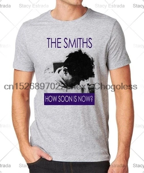 

hot short-sleeved cotton Harajuku style printing The Smiths How Soon Is Now Men's Quality Heavyweight T-Shirt 015194
