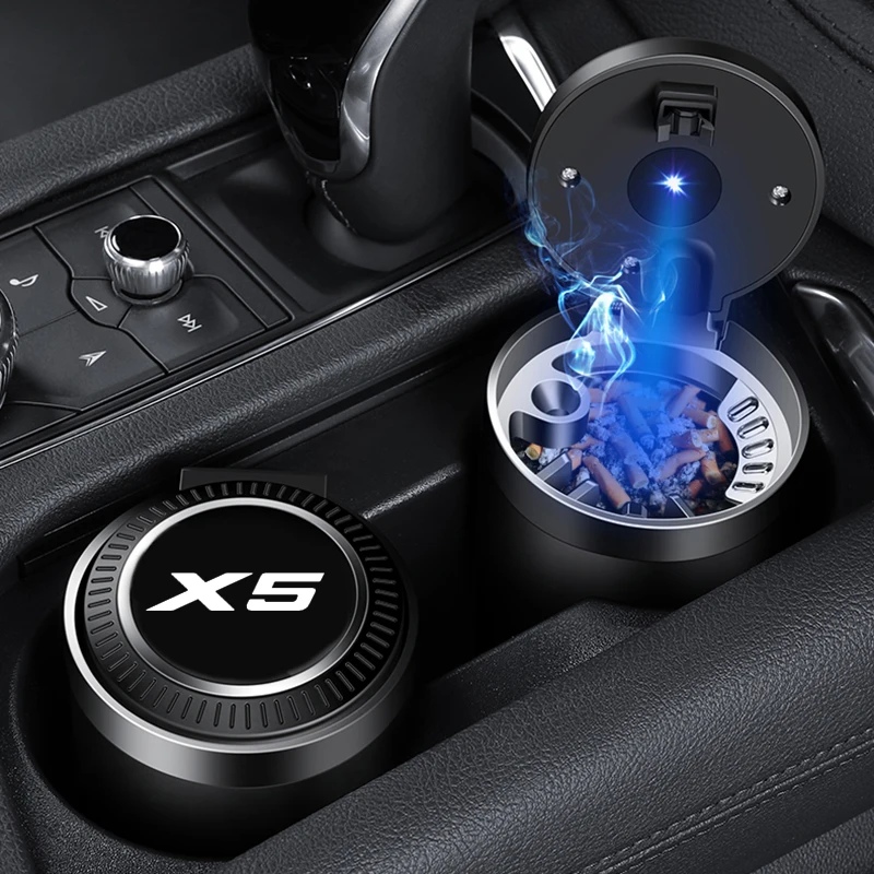 

Пепельница автомобильная со светодиодсветильник кой, пепельница для сигарет BMW X3 X5 X6 E83 F25 G01 E70 F15 G05 E71 F16 G06