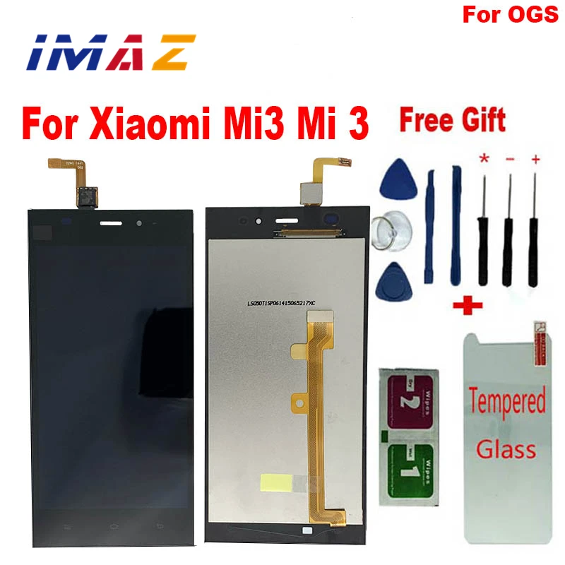 IMAZ 100% протестированный сенсорный экран OGS для Xiaomi M3 Mi3 WCDMA ЖК-дисплей дигитайзер в