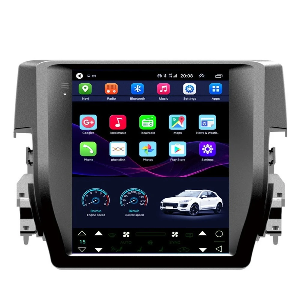 

Автомобильный мультимедийный плеер, Android, в стиле Tesla, с GPS-навигацией, для HONDA CIVIC 2016, с Bluetooth, Wi-Fi, зеркальным соединением