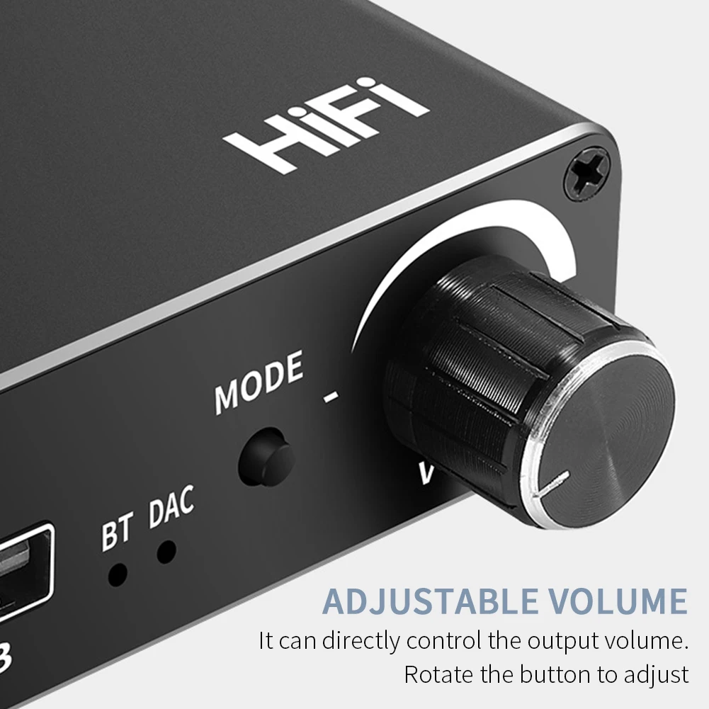 

3 In 1 Bluetooth-Compatible Receiver Volume Adjustable Audio Jack Aluminum alloy Lightweight