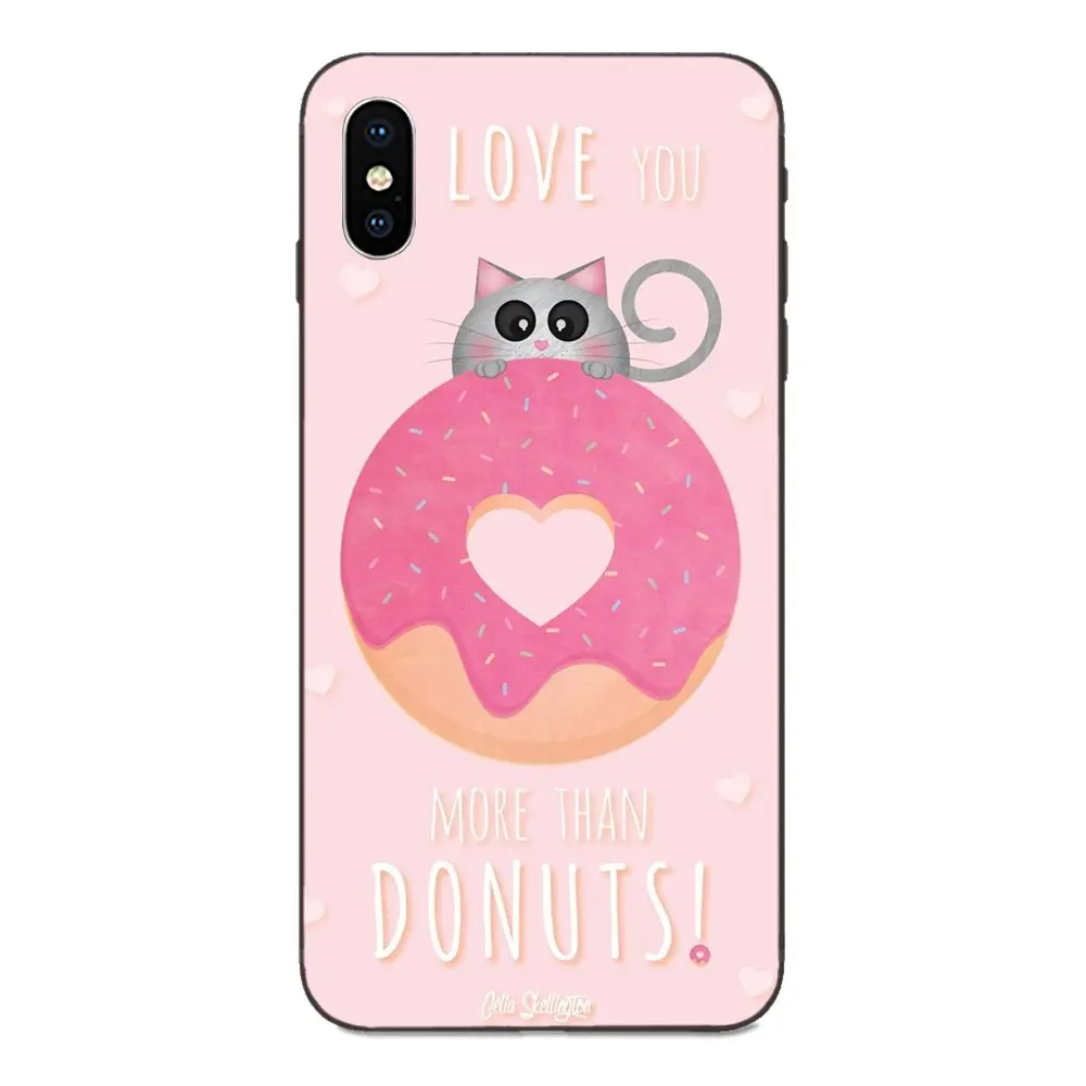 as picture Чехлы для Galaxy A3 A5 A6 A6s A7 A8 A9 A10 A20E A30 A40 A50 A60 A70 A80 A90 плюс еда, Пончик Don't не волнуйся, будь счастлив красочный - Цвет: as picture