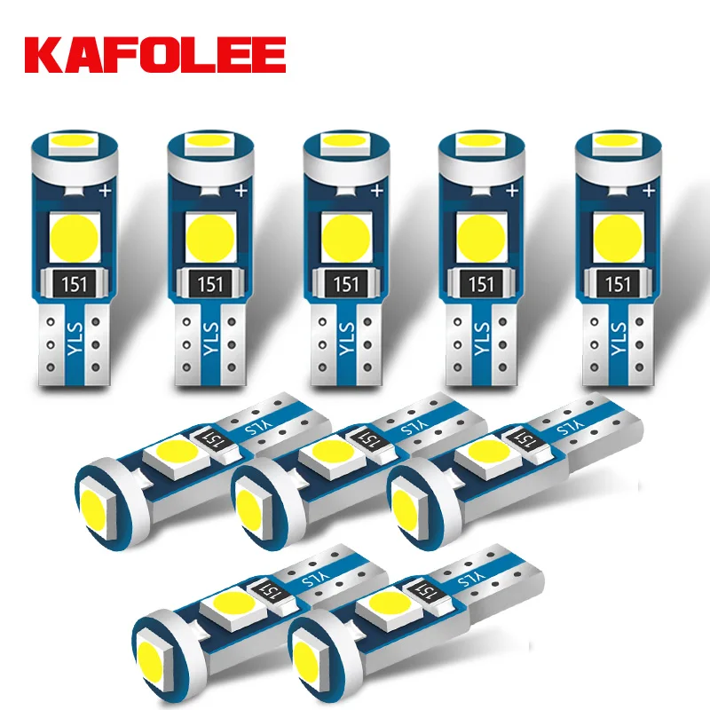 KAFOLEE T5 светодиодный W3W лампа приборная панель 3030 SMD клиновидная База