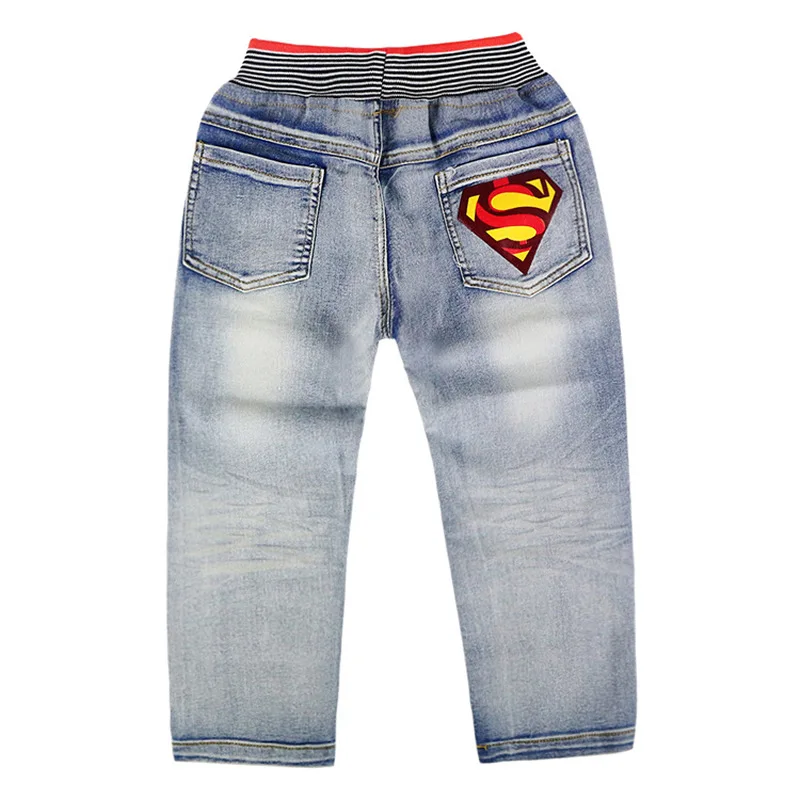 Детские джинсы Superman Костюмы Демисезонный Новый костюм длинные брюки с