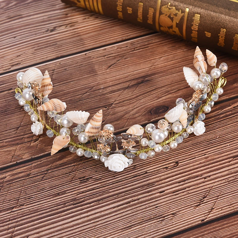 Головной убор со стразами и листьями очаровательный головной в стиле бохо