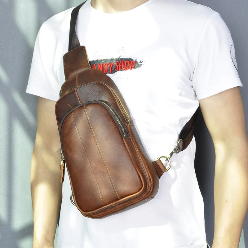 Повседневная дизайнерская нагрудная сумка для мужчин модная дорожная сумочка на