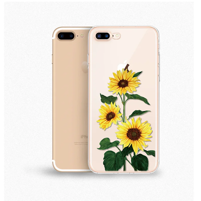 3xrkh Чехол с цветочным принтом Маргаритка Подсолнух для iPhone 11 Pro Xs Max 6 6S TPU чехол для iPhone 7 Plus 8X4 4S 5 5S SE 5C XR TPU силиконовый чехол - Цвет: 3xrkh