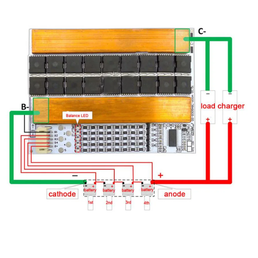 3S 4S 5s 130A 200A 300A 3,2 V литий-ионная Lipo LifePo4 литиевая Защитная плата высокотоковый инвертор BMS мотоцикл Автозапуск