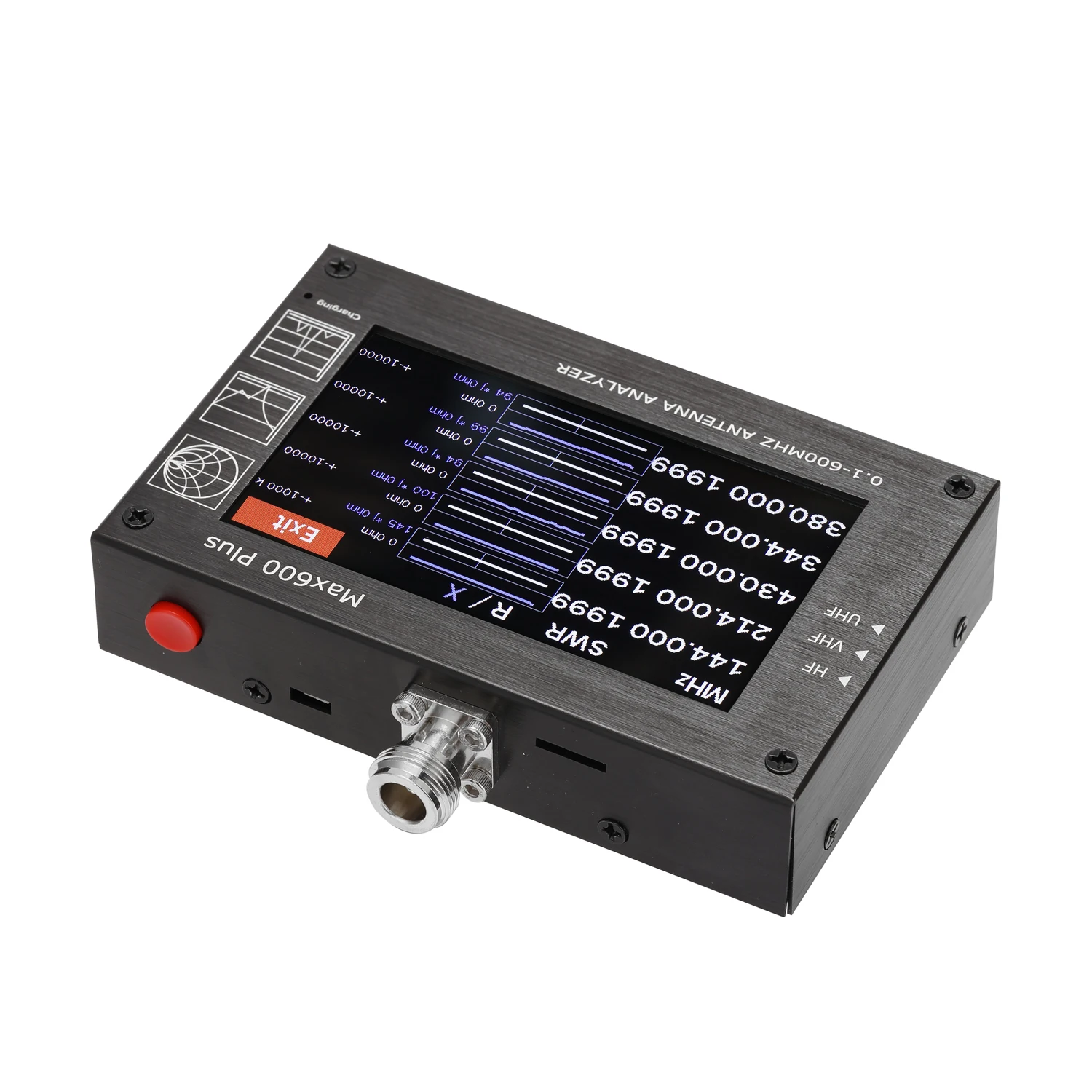 Антенный Анализатор Max600 Plus HF VHF UHF 0 1 600 МГц с сенсорным экраном TFT LCD 4 3 дюйма| |