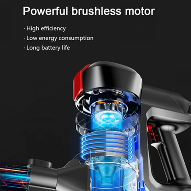 Dibea D008Pro 2-в-1 пылесос ручной Беспроводной сильное всасывание вакуумный уборщик пыли низкая Шум пылесборник аспиратор