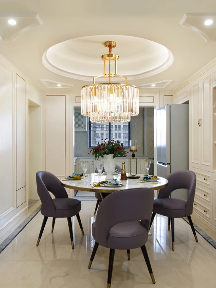 

Modern minimalist chandeliers for living room crystal chandelier dining room ceiling chandelier lighting fixtures copper lustres