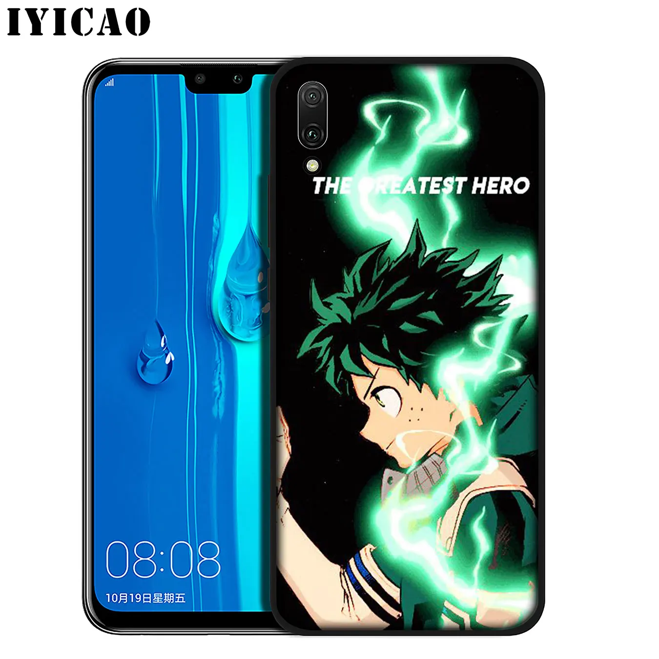 Мягкий силиконовый чехол для телефона IYICAO My Hero academic Anime Academy Huawei Mate 30 20 10 Pro Black Nova 5i 4