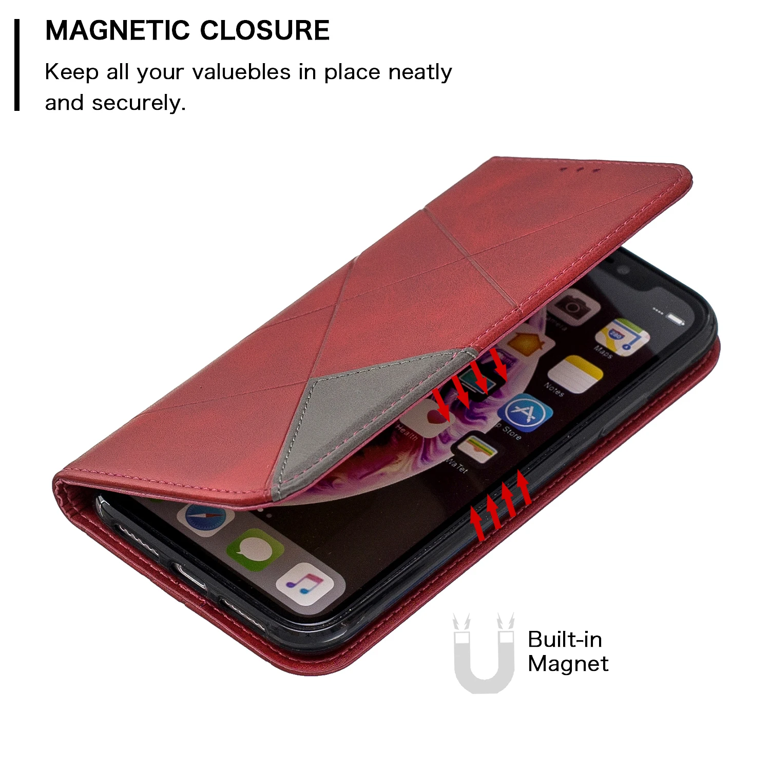 Однотонная сумка из искусственной кожи для телефона capinha iPhone XR чехол мобильного