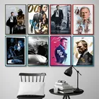 Классические фильмы 007 Картина на холсте настенный художественный печатный плакат для гостиной домашний декор