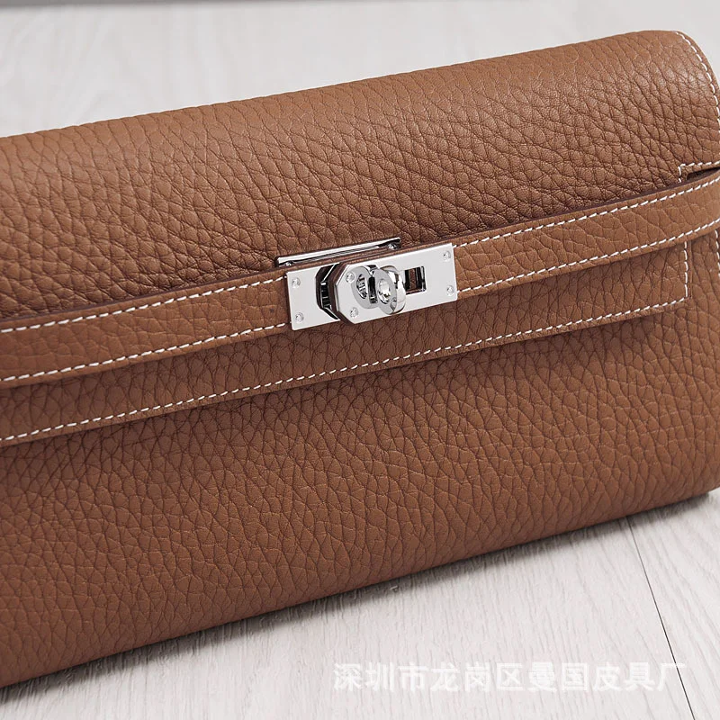 Новинка 2021 женские сумки лаконичный кошелек из натуральной кожи Длинный