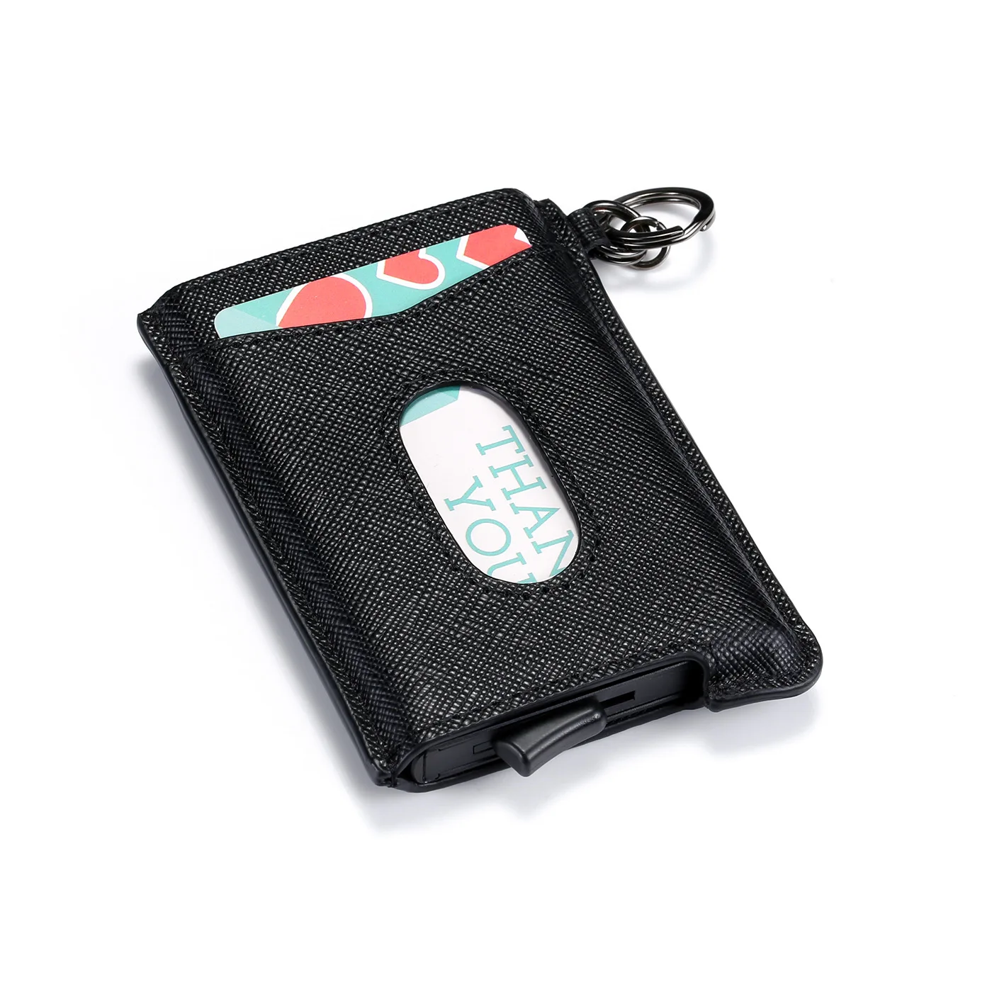 ZOVYVOL чехол для визиток из воловьей кожи, RFID смарт-держатель для карт, алюминиевая коробка, кошелек для карт, тонкий Противоугонный держатель для ID