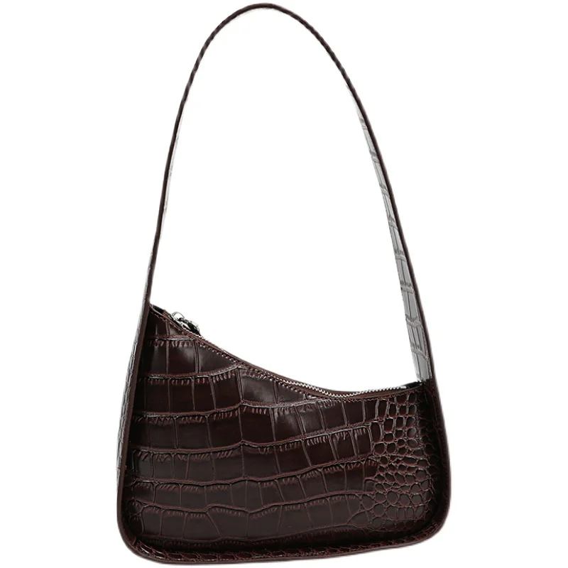 

[BXX] Vintage Crocodile Pattern PU Leather Bags For Women 2021 Summer Branded Shoulder Bag Handbags Trending Luxury Bag HS608