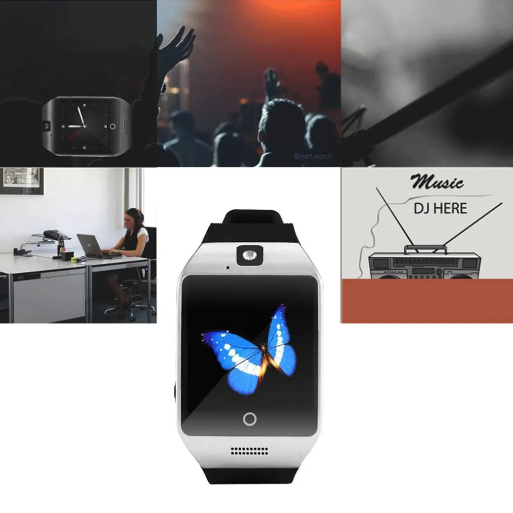 Умные часы с сенсорным экраном Камера наручные со слотом для Sim карты шагомер