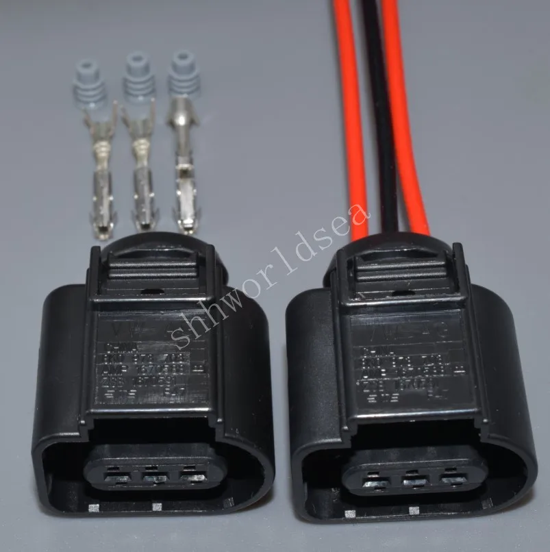 Shhworldsea 3 Pin Female Waterproof Auto Connector 8K0 973 703 Pressure Sensor Cable Sealed Connector For VW For Audi 8K0973703