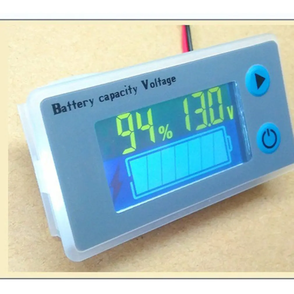 

Universal 10-100V LCD Car Acid Lead Lithium Battery Capacity Indicator Digital Voltmeter Voltage Tester Monitor JS-C33