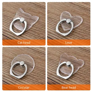 universal stent mobile phone holder stand finger ring magnetic for cute cell smart phone transparent holder for iphone xs max 8 free global shipping