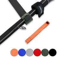 24pcs reusable fishing rod tie holder strap suspenders fastener cord ties lure rod belt fishing tackle accessories