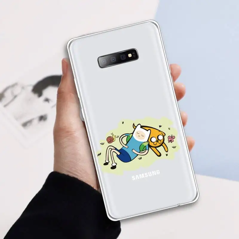 

Adventure Time Phone Case Transparent For Samsung Galaxy A71 A21s S8 S9 S10 plus note 20 ultra