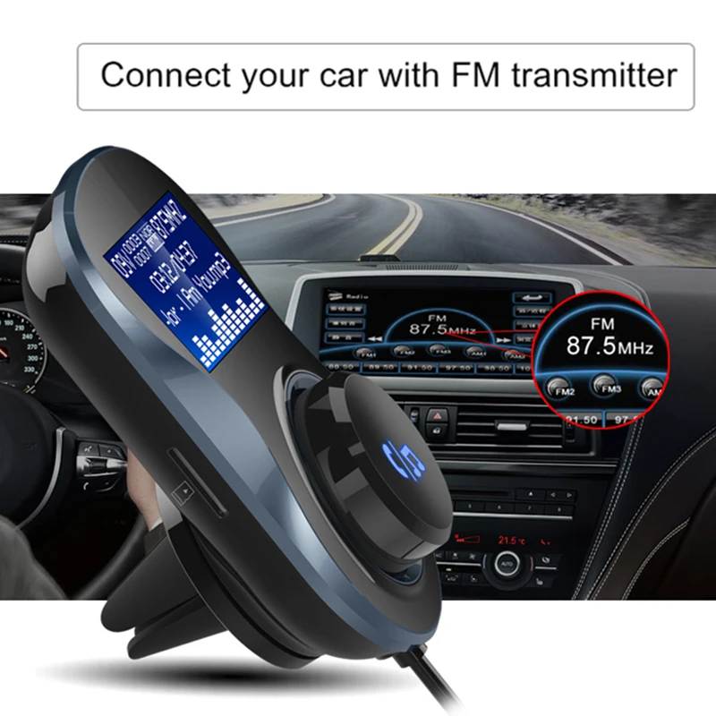Новинка Автомобильный MP3-плеер Bluetooth автомобильное зарядное устройство