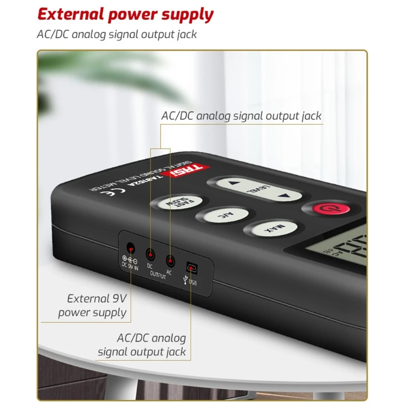 

TA8152A Handheld Noise Measuring Instrument db Meter 40~130dB Mini Sound Level Meter Decibel Monitor