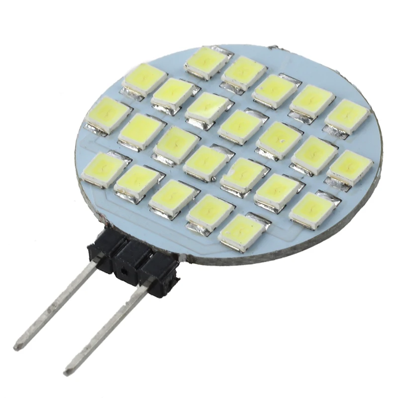 

12V 24 SMD LED G4 Base White Camper Marine Light Bulb