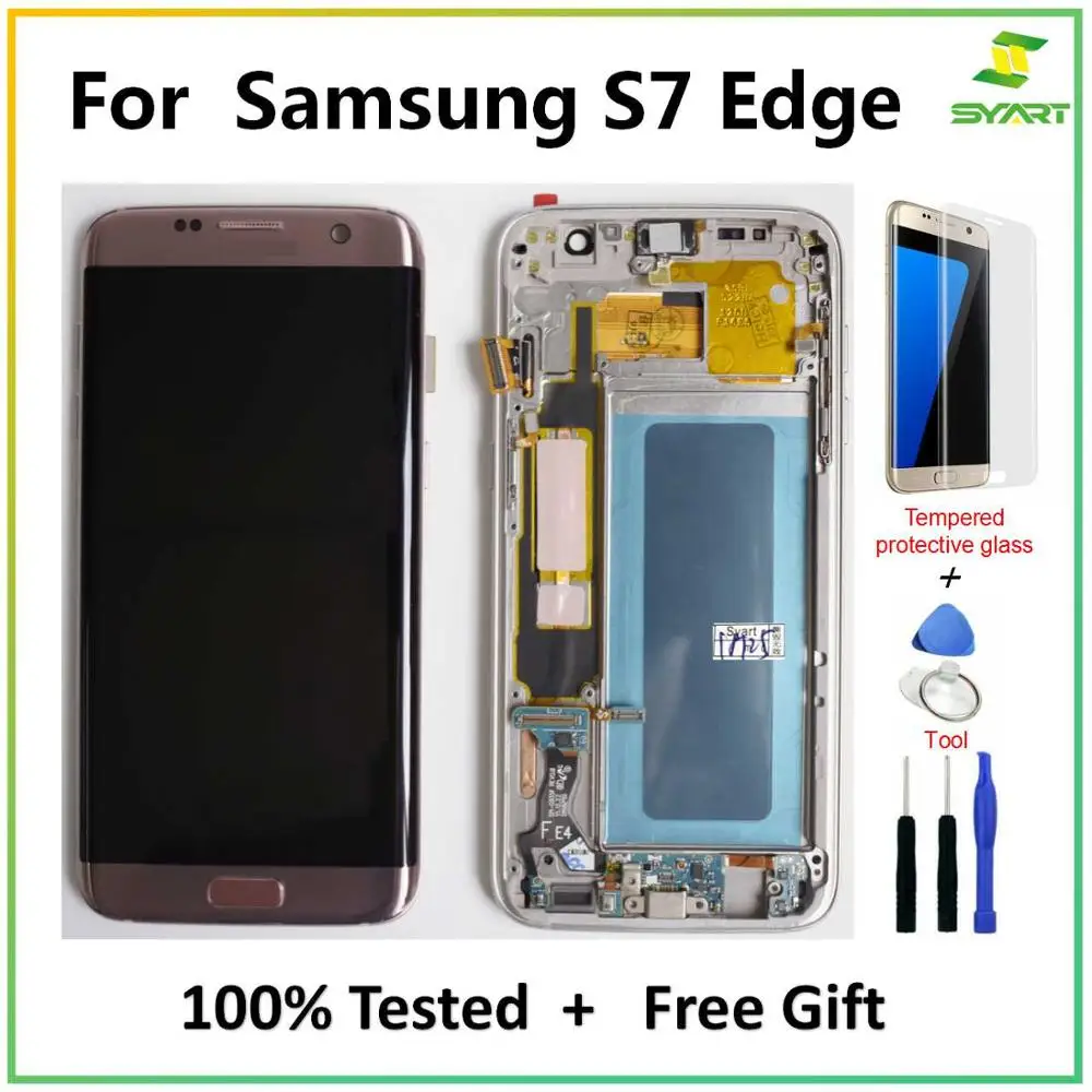 Для samsung Galaxy S7 Edge Super AMOLED 5 &quotS7Edge G935 G935F SM ЖК дисплей кодирующий преобразователь