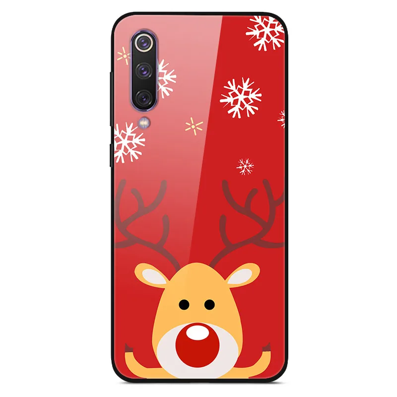 Christmas 10 Для huawei P30 Lite, чехол, стекло, задняя крышка, жесткий чехол для телефона s, для huawei P30 Lite, чехол, бампер, закаленное, Honor 9X Pro Y9 Prime - Цвет: Christmas 10