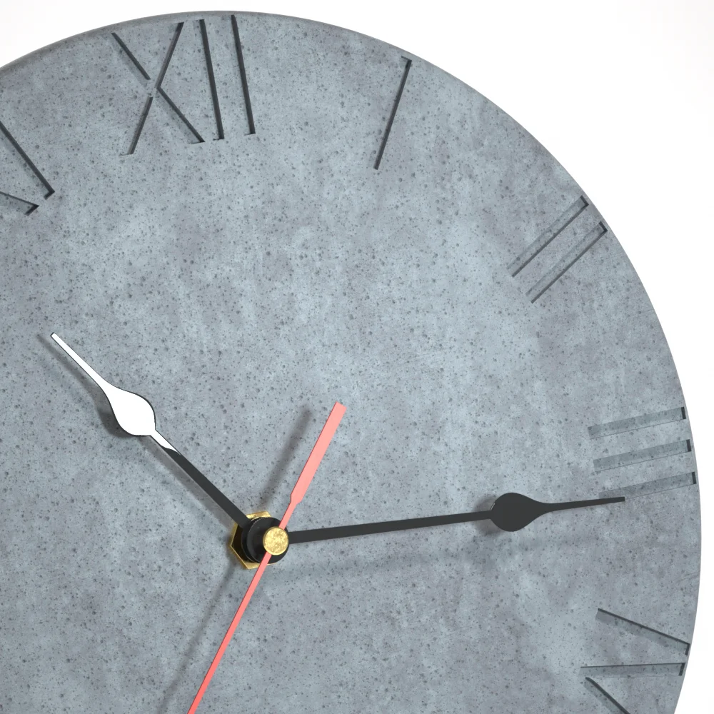 GBhouse Boowan Silicone Mold for Concrete Clock Handmade Cement Roman Numerals Wall Mould DIY Home Decoration Tool |